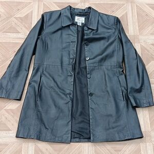 Vintage Madison & Max oversized 100% leather jacket